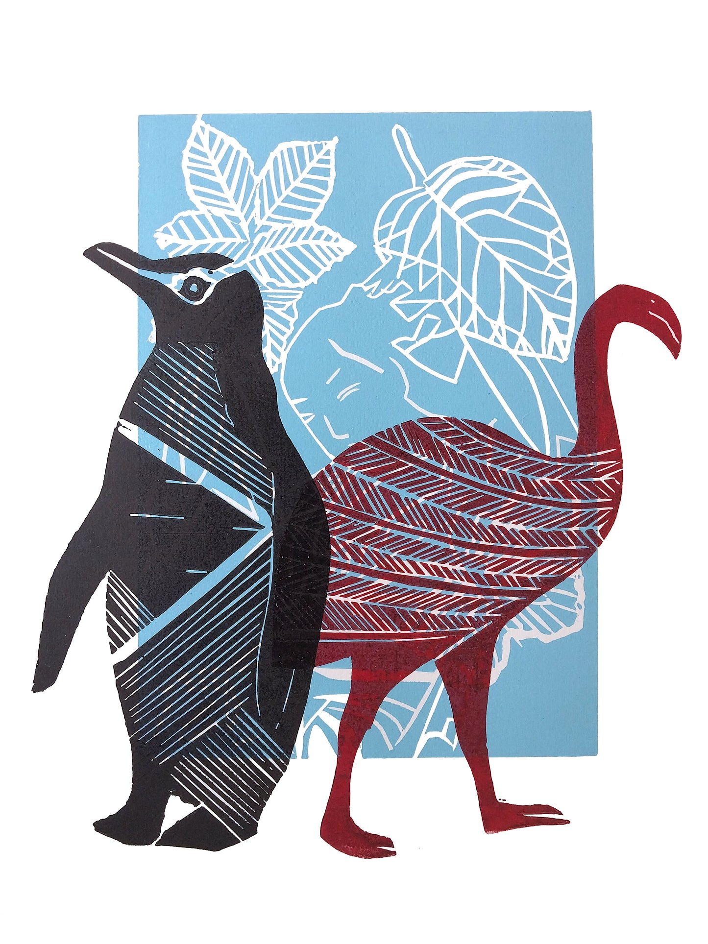 Hh And Moa 2024 by Sheyne Tuffery, printmaking