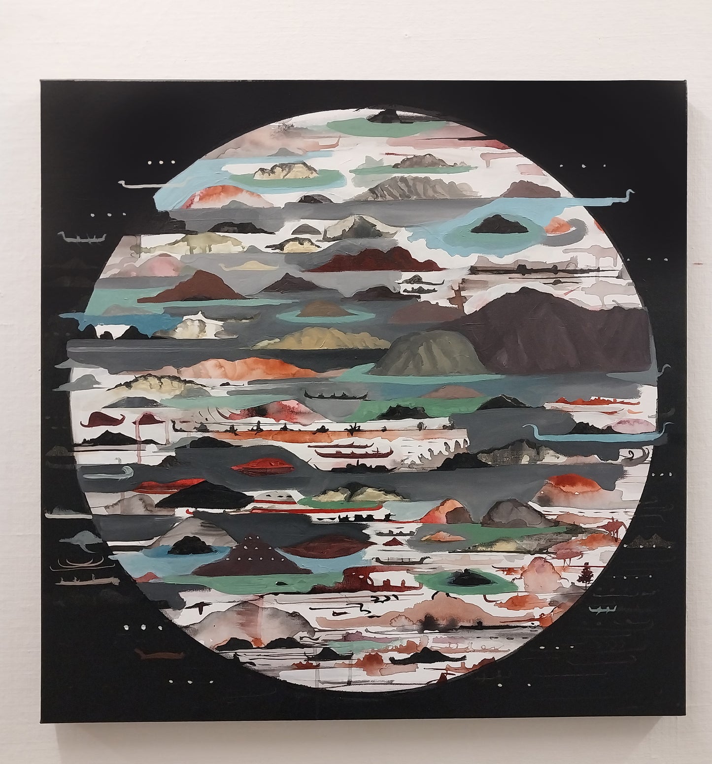 South Coast Perspectives ( Miles Of Hills) by Sheyne Tuffery, painting