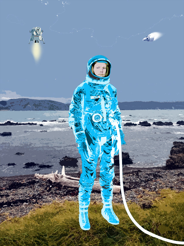 Neil At Waitaha Cove by Sheyne Tuffery, Fine art pigment print