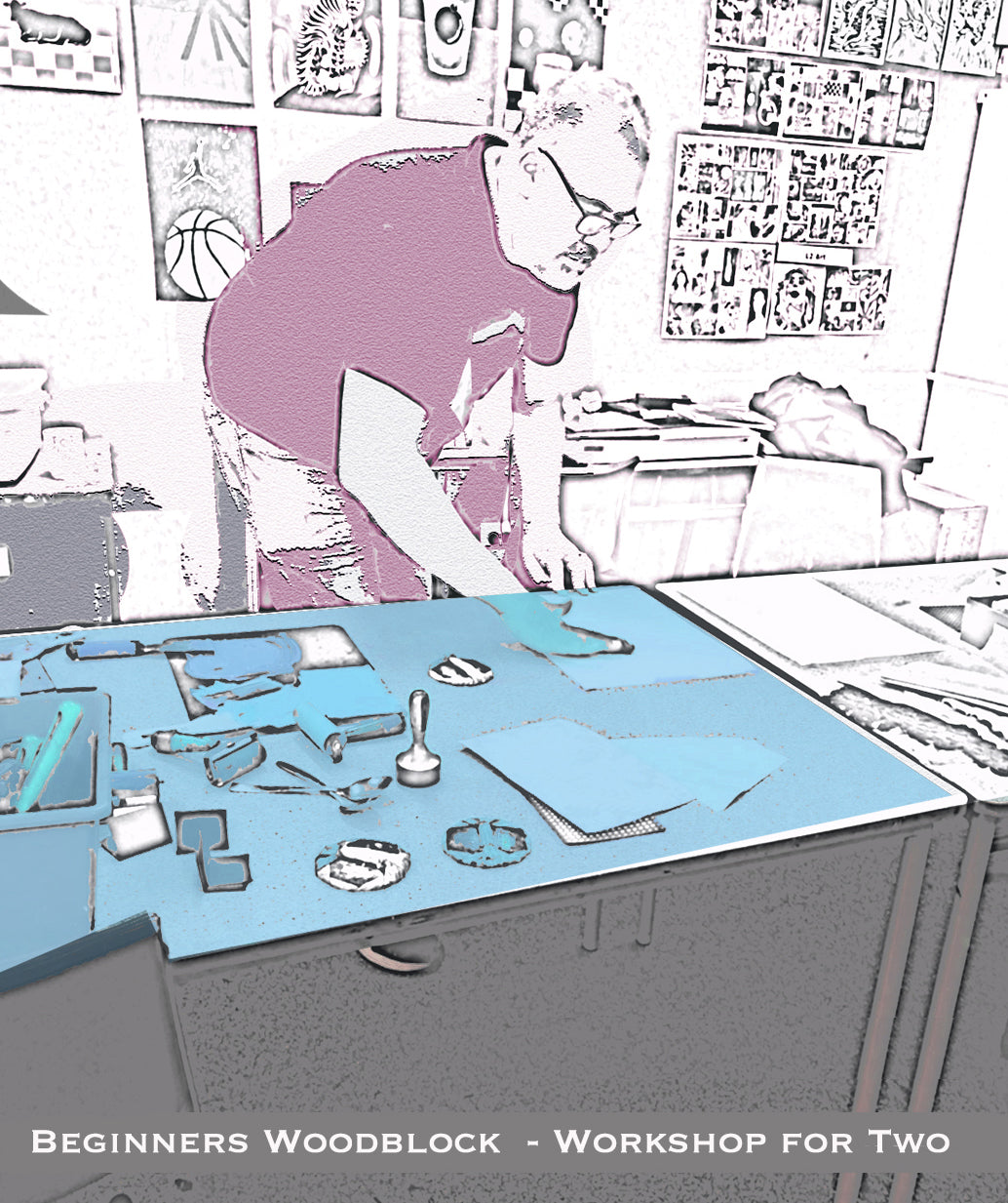 Beginners Woodblock Intensive - Workshop for Two