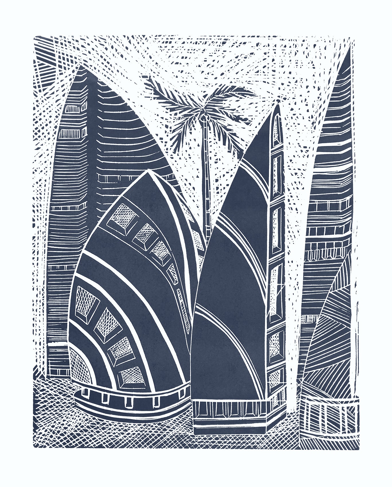 2 Fales ( 2Nd State ) by Sheyne Tuffery, printmaking