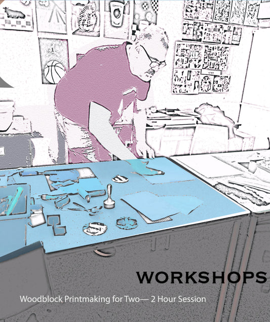 Woodblock Printmaking Intensive - Two people
