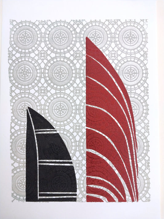 Assemblage 001 by Sheyne Tuffery, Mono Relief Print