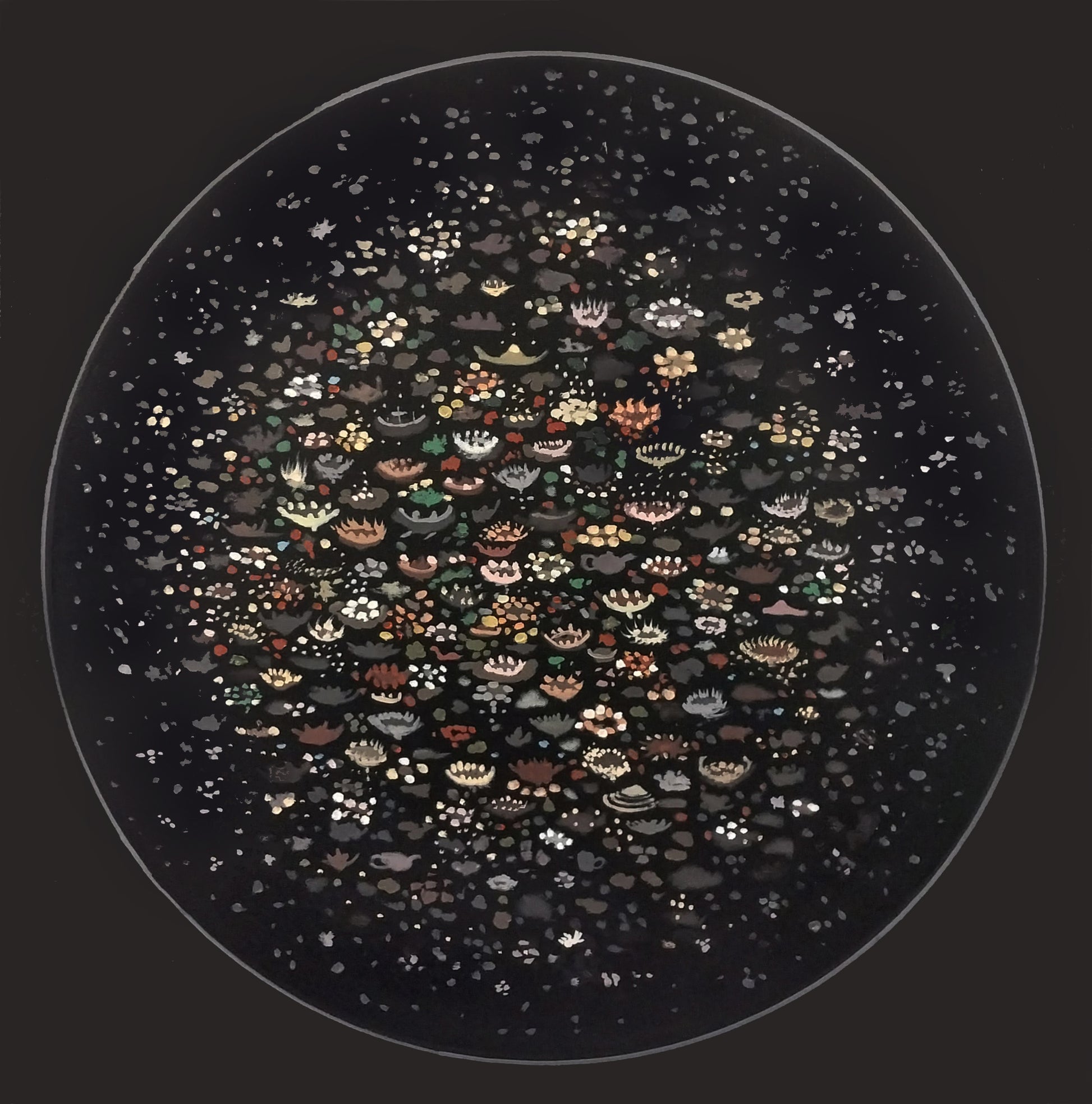 Planktonia by Sheyne Tuffery, painting