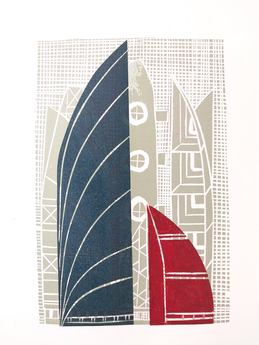 Shelters For The Homeless (Draft) by Sheyne Tuffery, printmaking