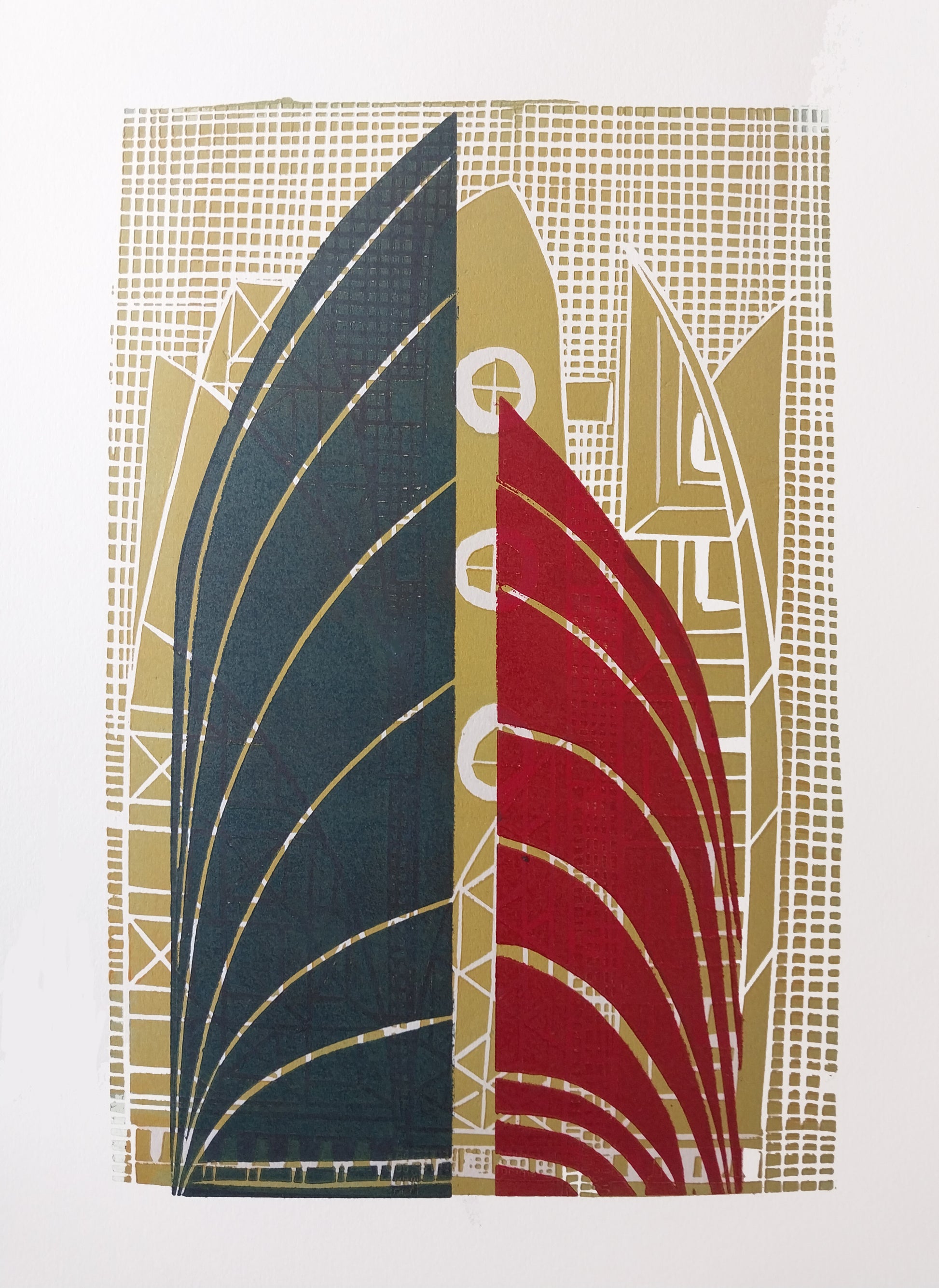 Shelters For The Homeless (Draft 3) by Sheyne Tuffery, printmaking