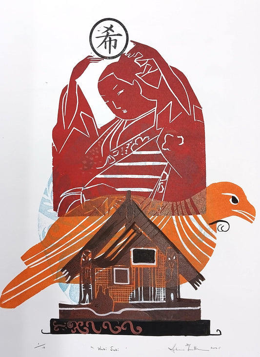 Wabi Sabi Ii by Sheyne Tuffery, Mono Relief Print